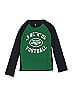 NFL 100% Cotton Green 3/4 Sleeve T-Shirt Size 8 - photo 1