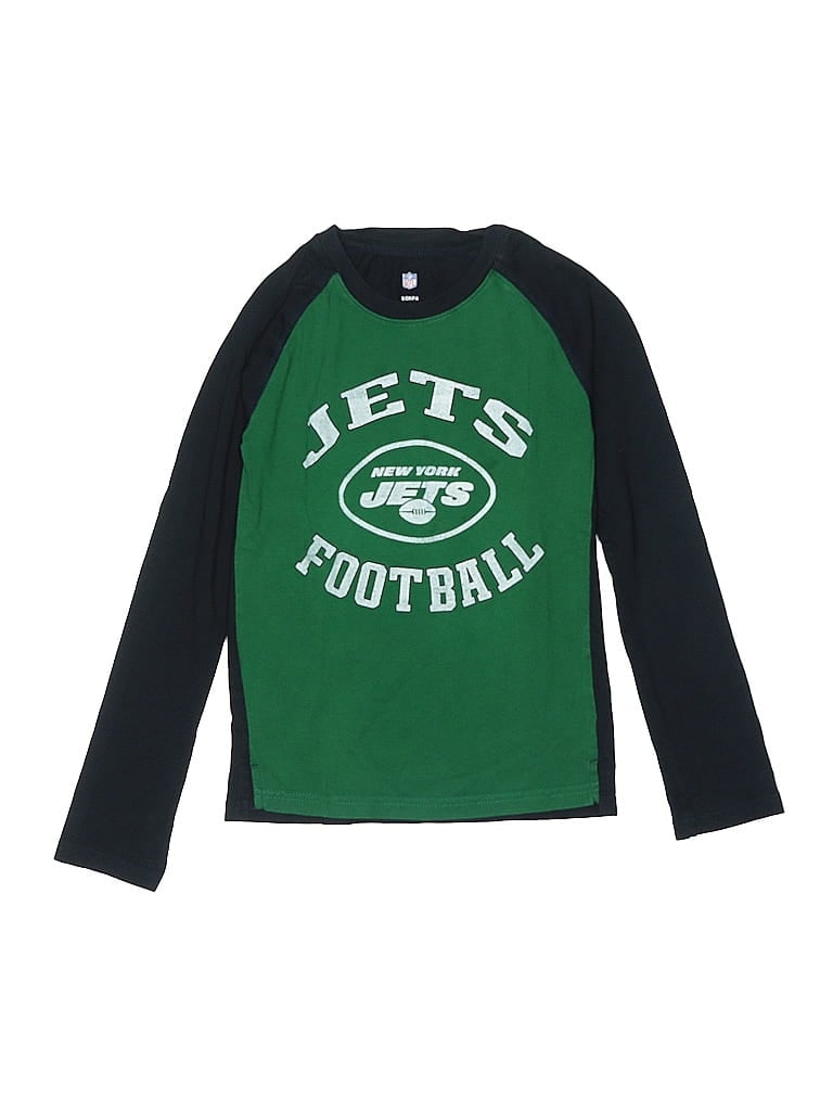 NFL 100% Cotton Green 3/4 Sleeve T-Shirt Size 8 - photo 1