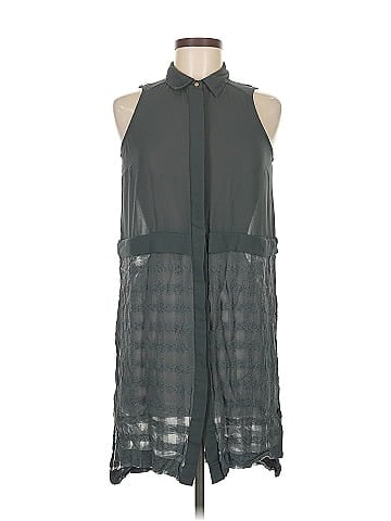 River Island Sleeveless Button-Down Shirt (view 1)