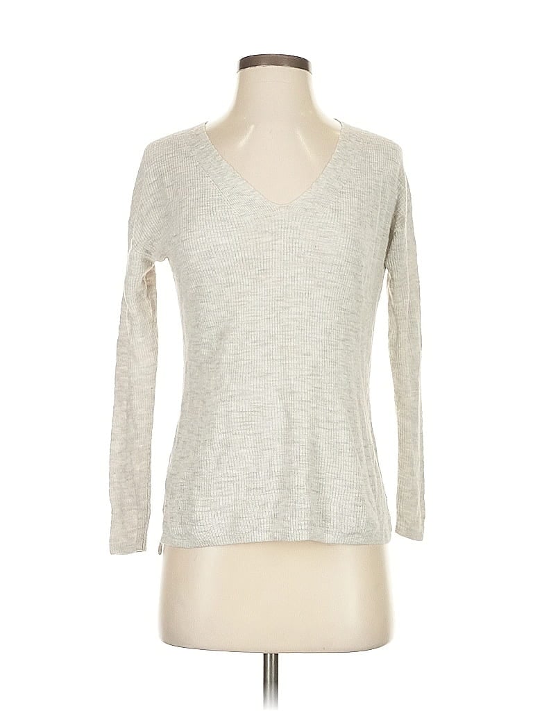 Pre-owned Lou & Grey For Loft Pullover Sweater In Silver