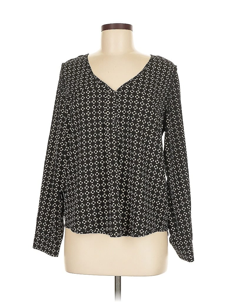 Pre-owned 41hawthorn Long Sleeve Blouse In Black