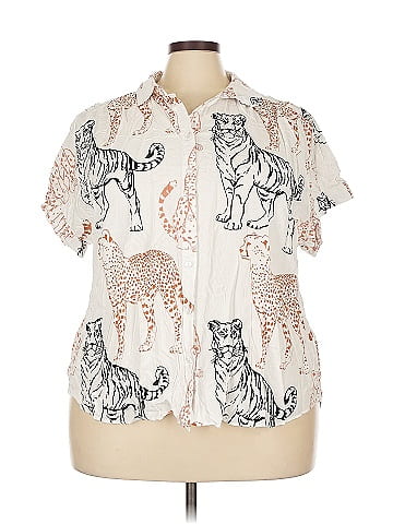 Jane and Delancey Short Sleeve Button-Down Shirt (view 1)
