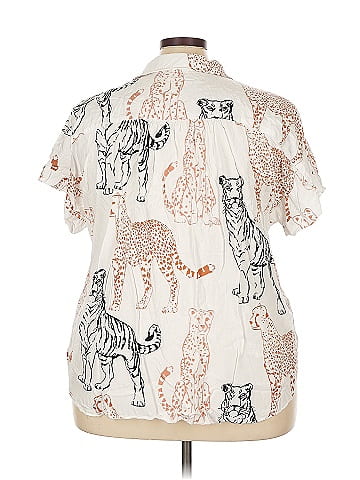 Jane and Delancey Short Sleeve Button-Down Shirt (view 2)