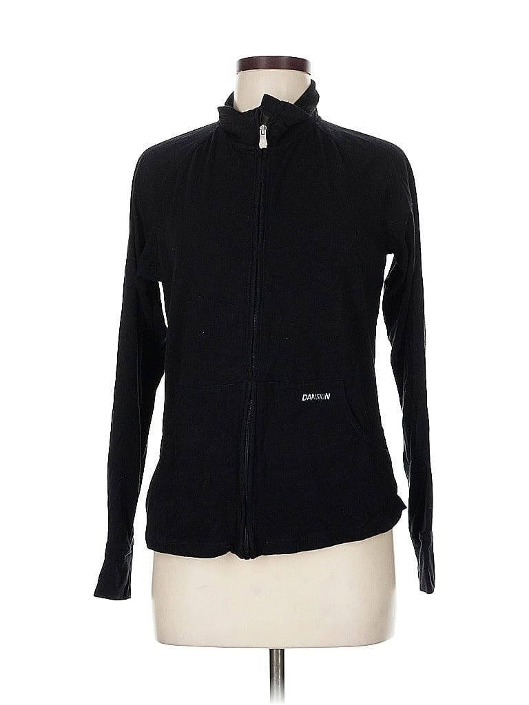 Pre-owned Danskin Cardigan Sweater In Black