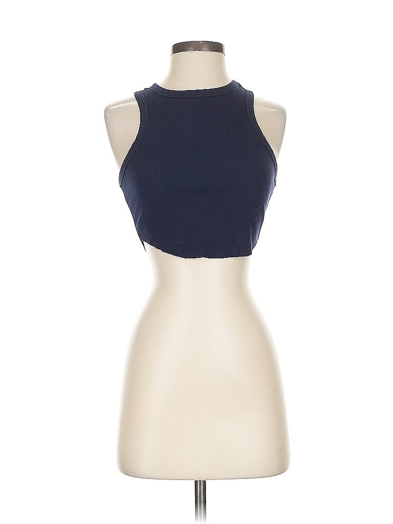 WILD FABLE Pre-owned Tank Top Blue Halter Neckline Tops