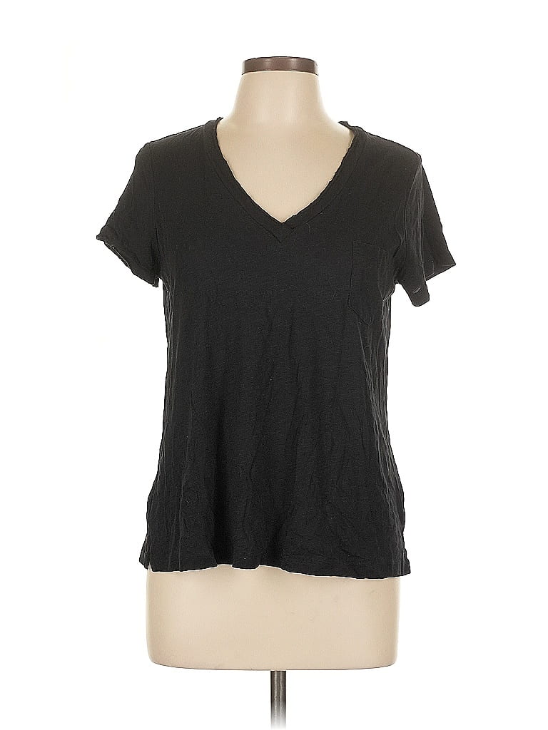 Pre-owned Caslon Short Sleeve T-shirt In Black