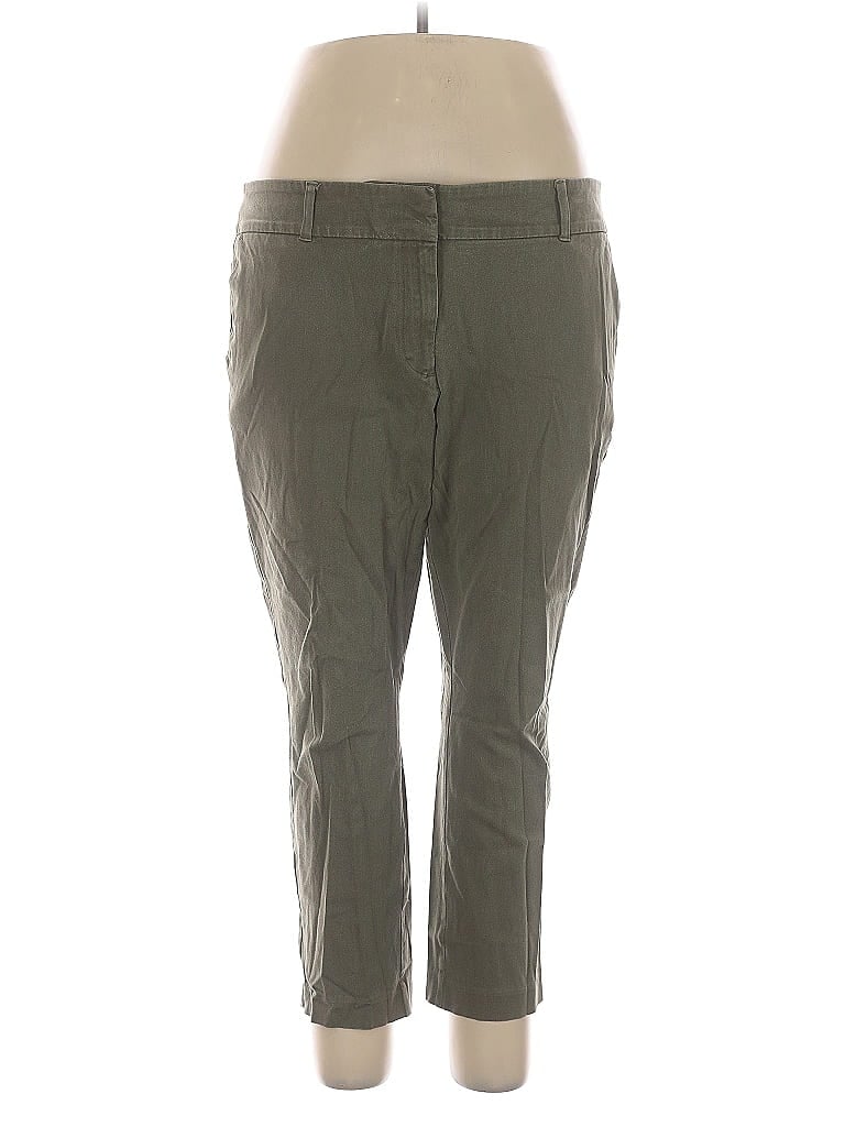 ANN TAYLOR LOFT OUTLET Pre-owned Khaki Pant In Green