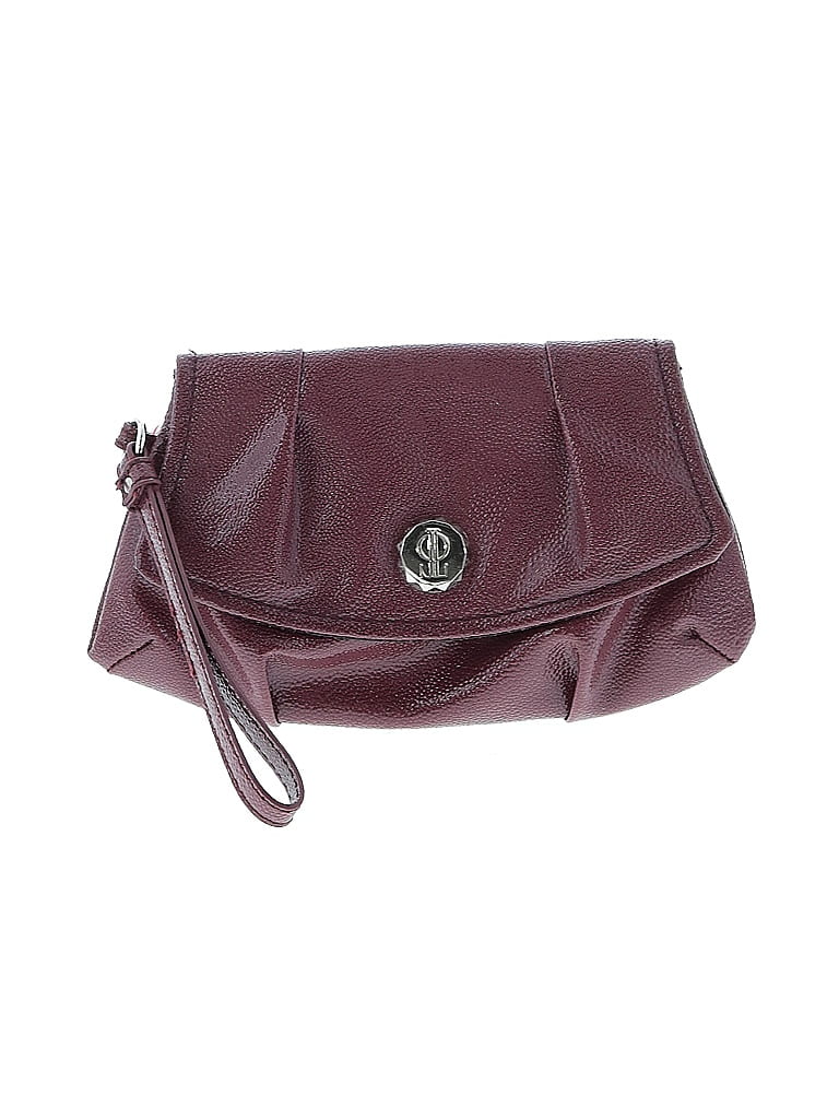 Pre-owned Assorted Brands Wristlet In Burgundy