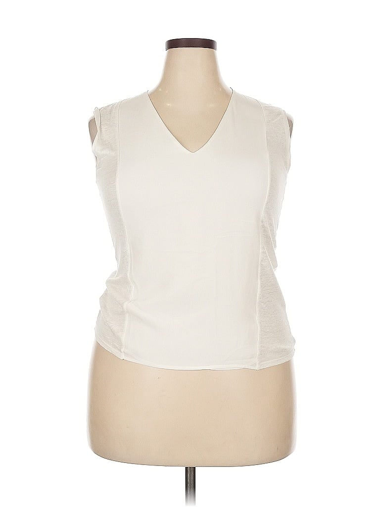 SANDRO Pre-owned Sleeveless Blouse In White