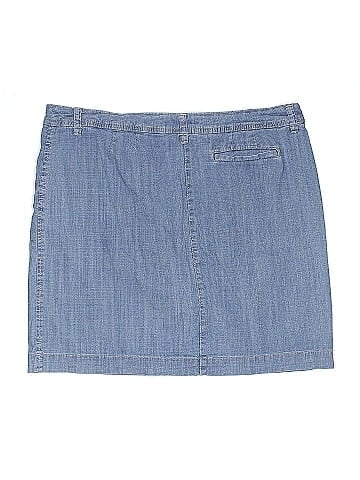 Karen Scott Denim Skirt (view 2)