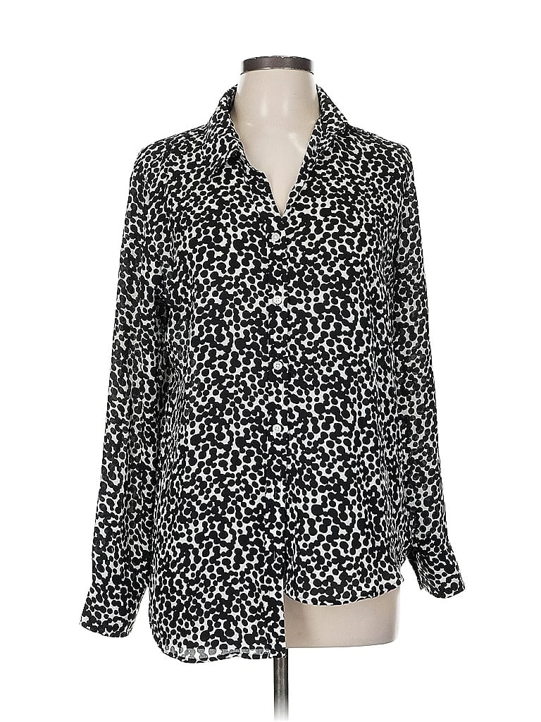 BANANA REPUBLIC Pre-owned Long Sleeve Blouse In Black