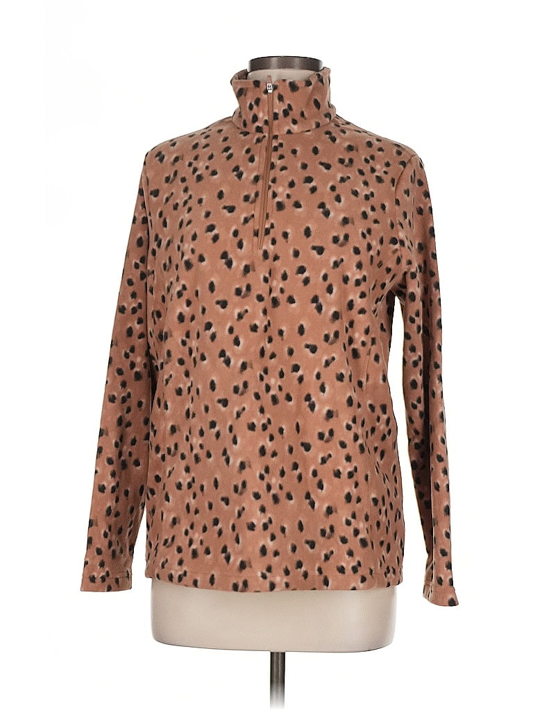 Pre-owned Lands' End Turtleneck Sweater In Brown