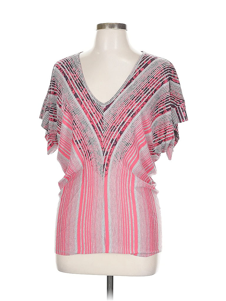 Pre-owned Daytrip Short Sleeve Blouse In Red