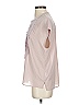 J.Crew 100% Polyester Pink Short Sleeve Blouse Size 2 - photo 5