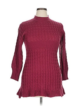 blue orchid sweater dress Openwork Boat Neck Sweater Dress Misty Blue / L main image 1