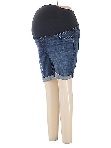 Isabel Maternity Denim Shorts (view 1)