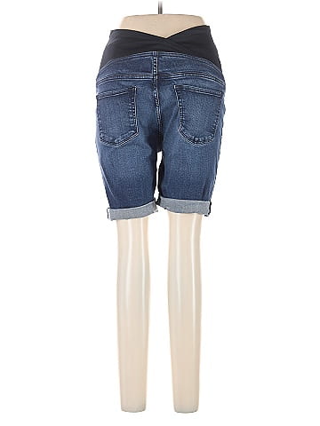 Isabel Maternity Denim Shorts (view 2)