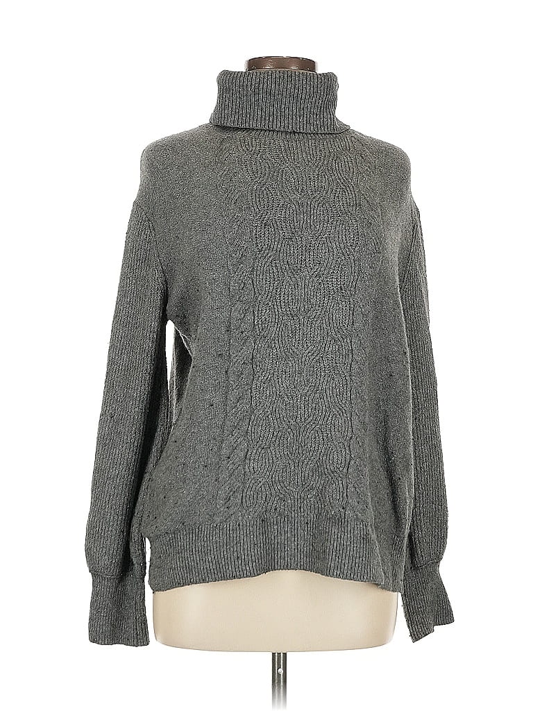 Pre-owned Caslon Turtleneck Sweater In Gray