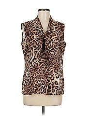 St. John Sleeveless Silk Top