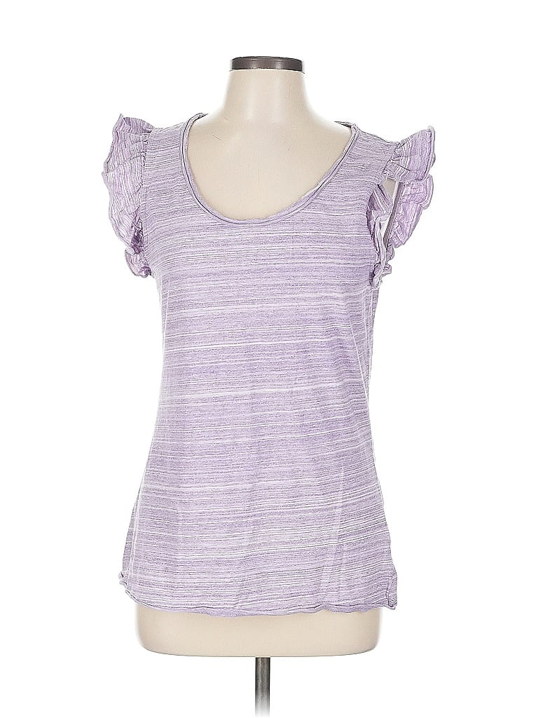 Pre-owned Banana Republic Short Sleeve T-shirt In Purple