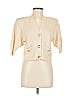 St. John Ivory Yellow Cardigan Size M - photo 1