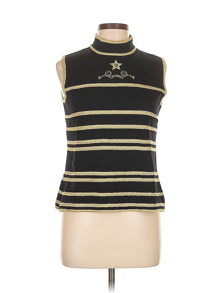 St. John Collection Black Sleeveless Top Size M - photo 1