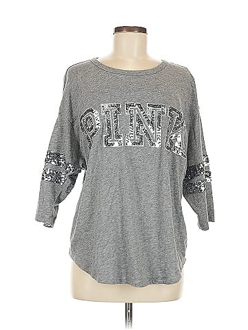Victoria's Secret Pink 3/4 Sleeve T-Shirt (view 1)