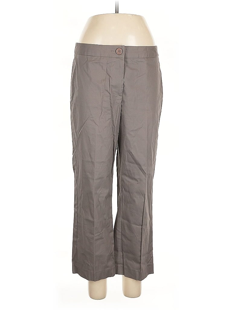 Pre-owned Karen Kane Khaki Pant In Gray