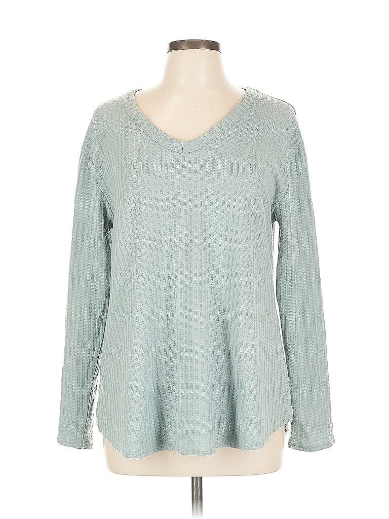 Chaser Teal Blue Pullover Sweater Size L - photo 1
