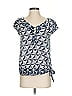 Calvin Klein Blue Short Sleeve Blouse Size S - photo 1