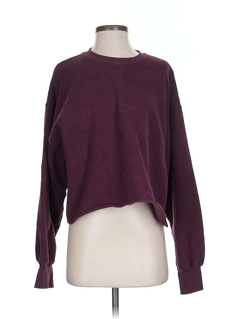 Pre-owned Tna Pullover Sweater In Burgundy