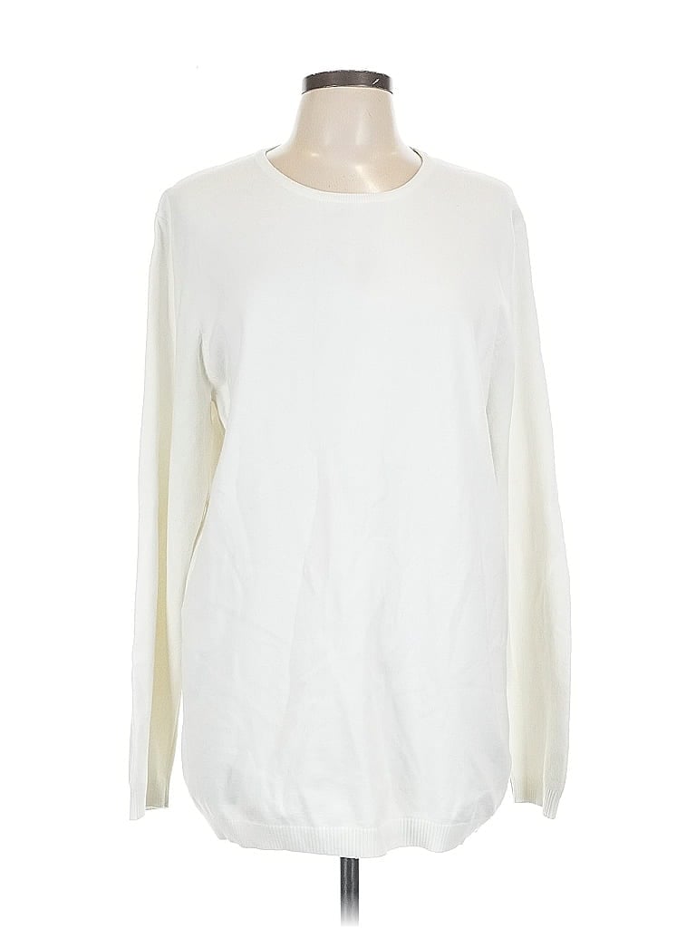 Pre-owned Assorted Brands Pullover Sweater In White