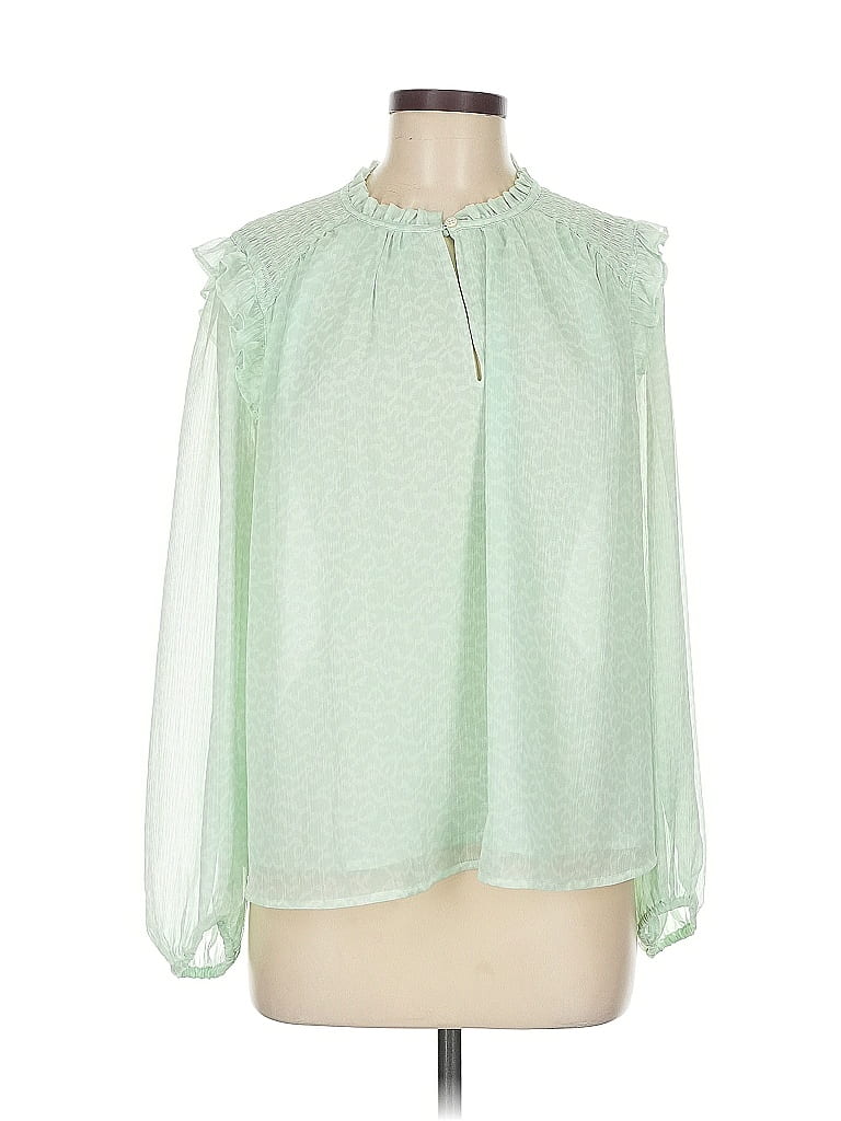 Pre-owned Ann Taylor Loft Sleeveless Blouse In Green