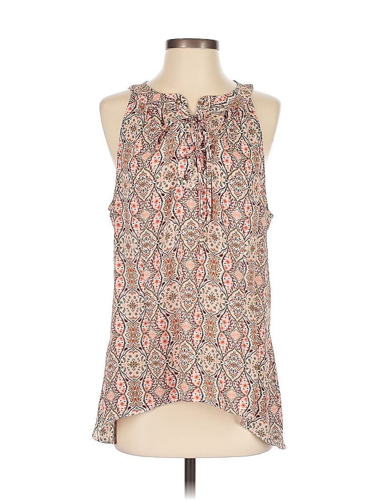 Pre-owned Ivanka Trump Sleeveless Blouse In Brown