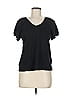 Rafaella Black Short Sleeve T-Shirt Size M - photo 1