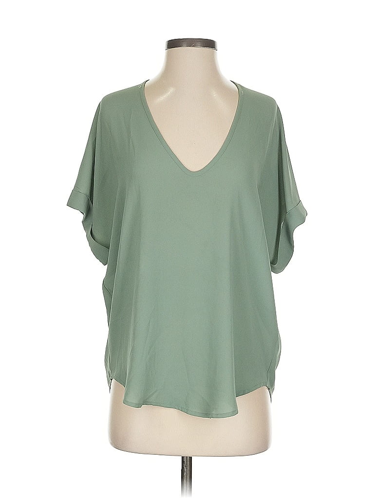 LUSH Pre-owned Short Sleeve Blouse In Green