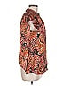Chufy 100% Viscose Paisley Orange Short Sleeve Blouse Size M - photo 4