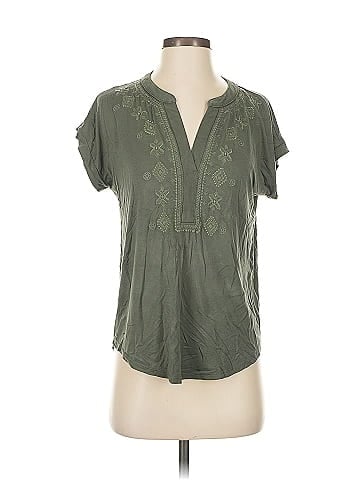 Cable & Gauge Short Sleeve Blouse (view 1)