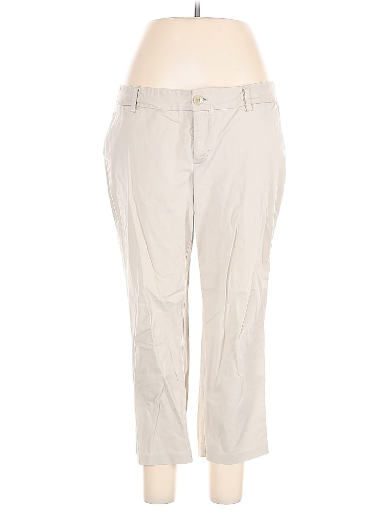 Pre-owned Eddie Bauer Khaki Pant In White