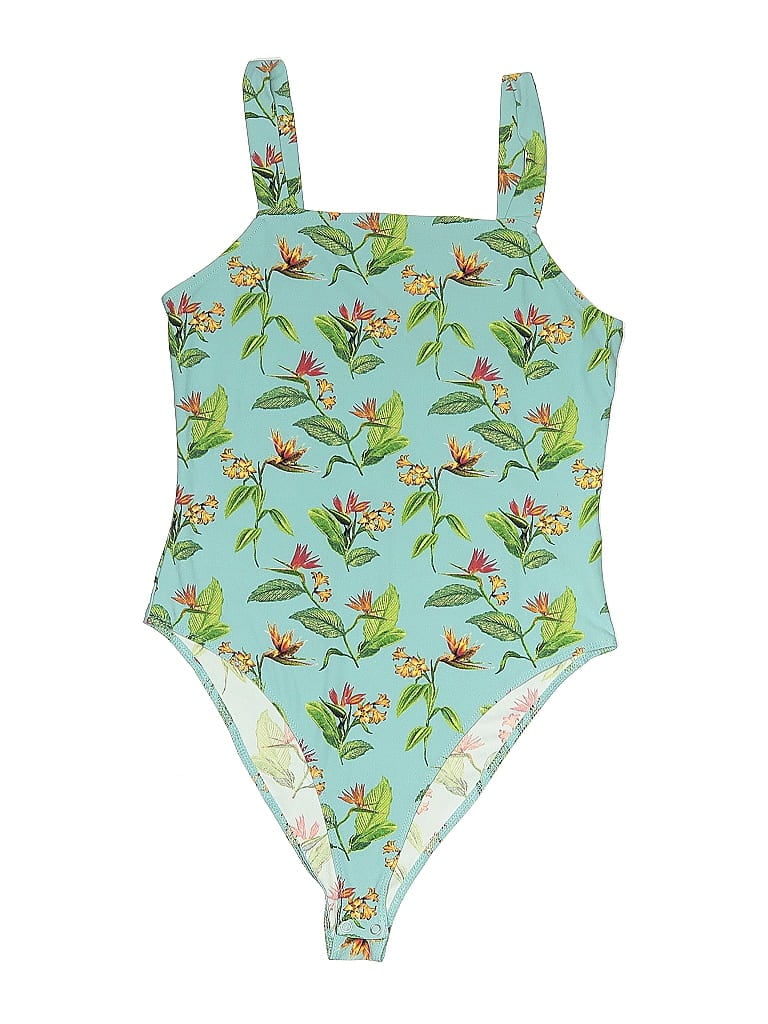 Pre-owned Forever 21 Bodysuit In Green