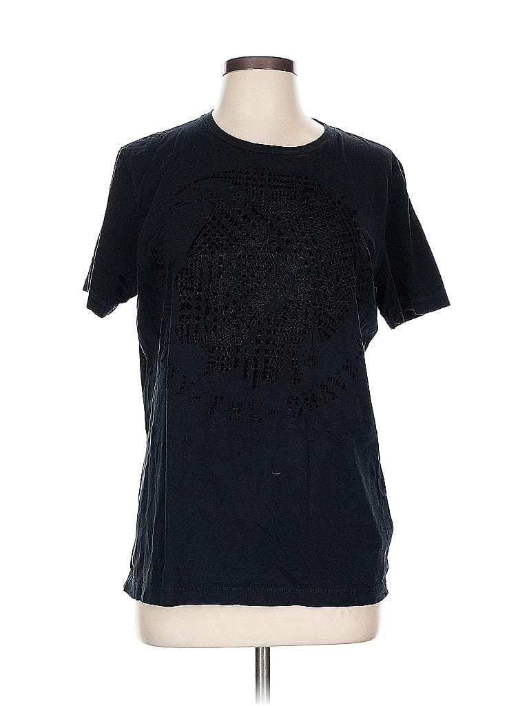 Diesel 100% Cotton Black Short Sleeve T-Shirt Size L - photo 1