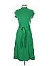 Ann Taylor Green Casual Dress Size L (petite) - photo 1