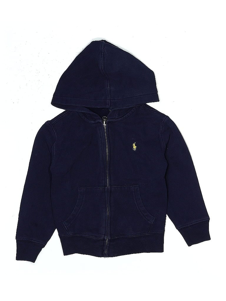 Polo by Ralph Lauren Blue Zip Up Hoodie Size 4T - photo 1