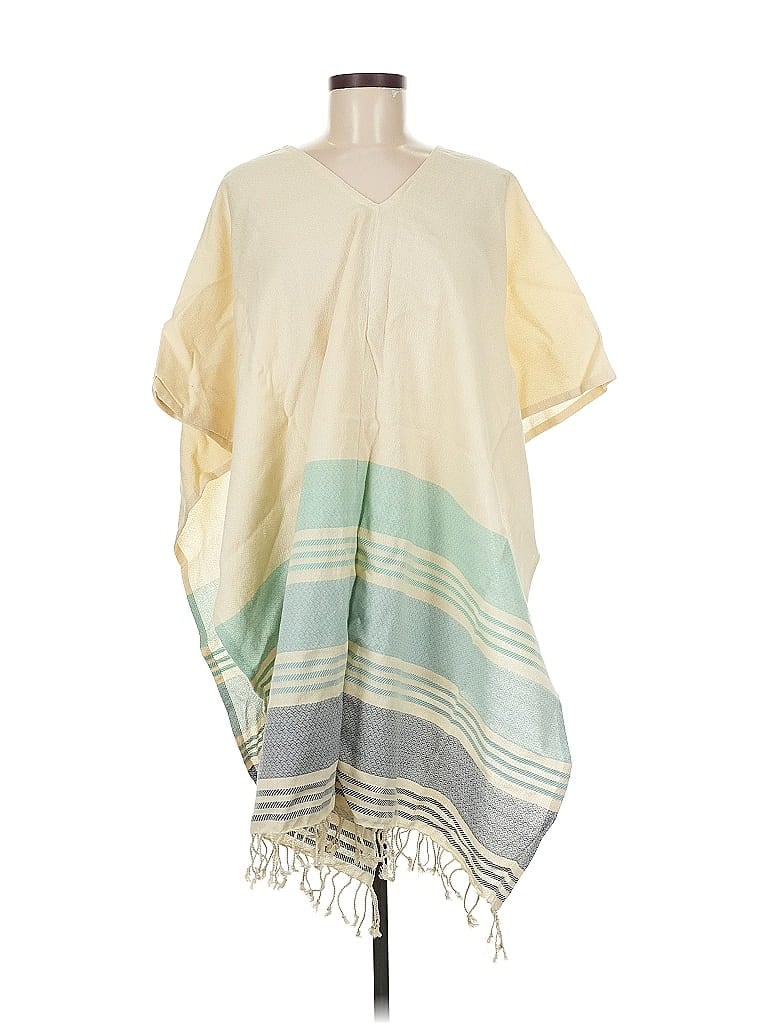 Pre-owned Tribe Alive Poncho In Yellow