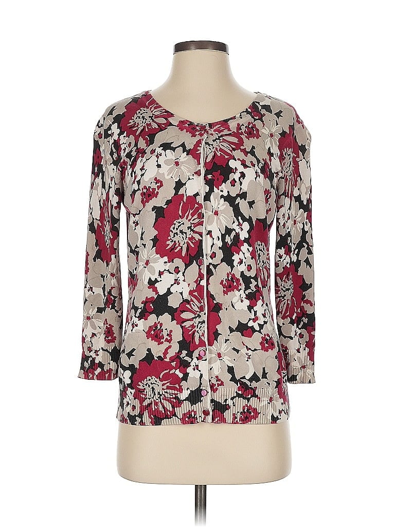 Pre-owned G.h. Bass & Co. Cardigan Sweater In Burgundy