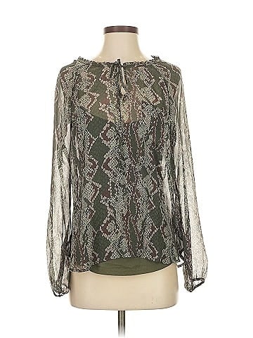 Ella Moss Long Sleeve Silk Top (view 1)