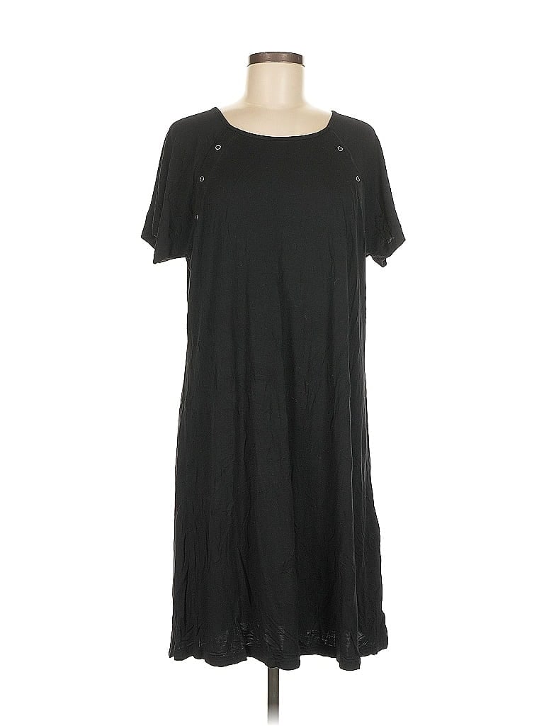Pre-owned Ekouaer Casual Dress In Black