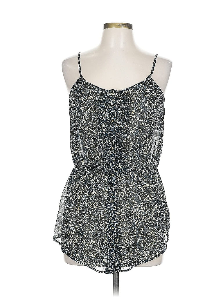 Pre-owned Naked Zebra Sleeveless Blouse In Blue