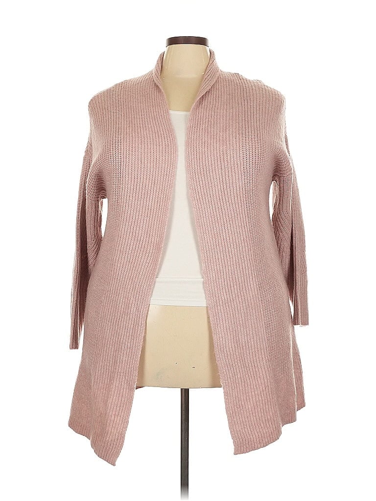 Pre-owned Lane Bryant Cardigan Sweater In Pink