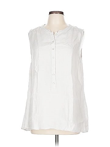Tahari Sleeveless Button-Down Shirt (view 1)